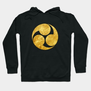 Kobayakawa Mon Japanese clan faux gold Hoodie